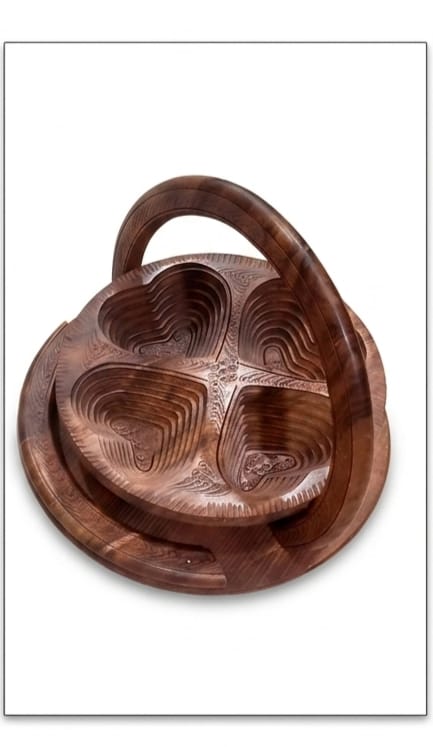 Wooden Floding Dry Fruit Basket